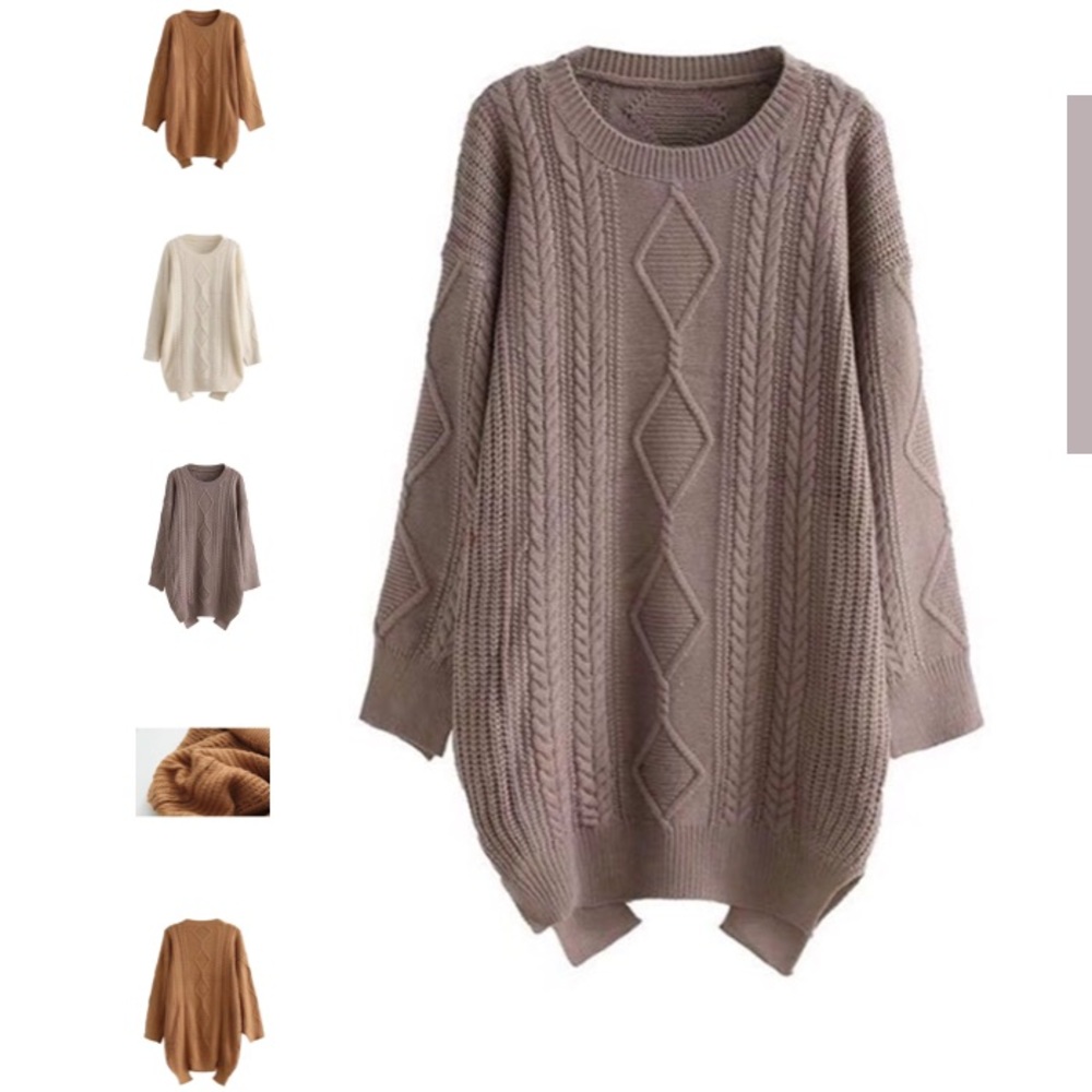 Goodnight Macaroon Rowena longline sweater